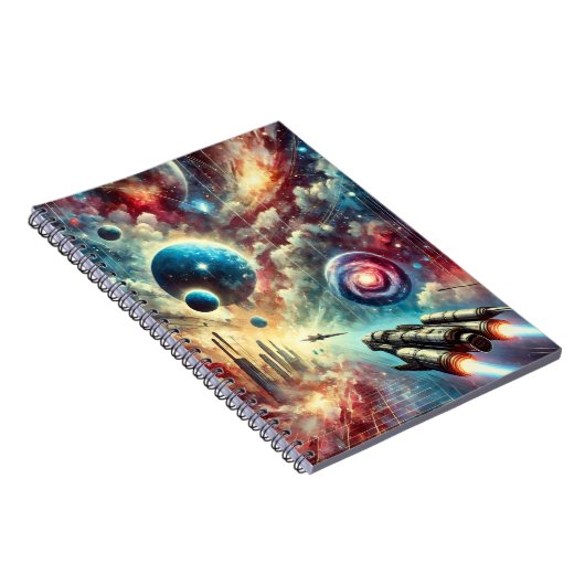 Sci-Fi Adventure Galactic Space Design ノートブック (右側)