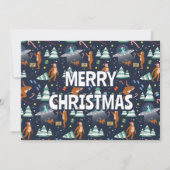 Sci-Fi Christmas | Big Foot, Aliens, & Reindeer シーズンカード (正面)