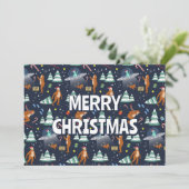 Sci-Fi Christmas | Big Foot, Aliens, & Reindeer シーズンカード (スタンド正面)