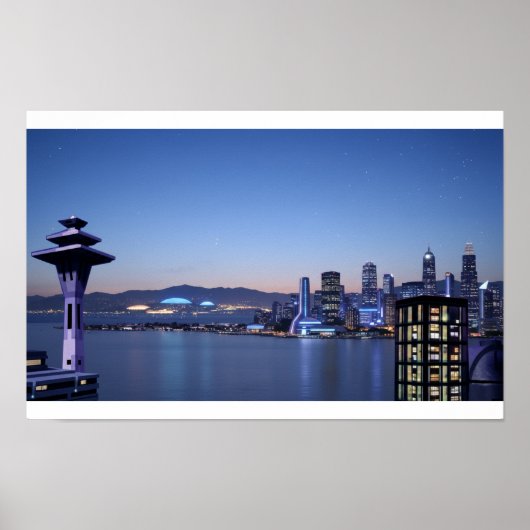 Sci-Fi city background ポスター (正面)