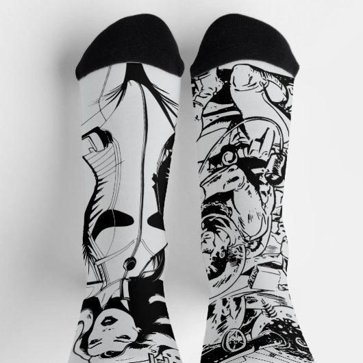 SCI-FI Classic Lite Grey Socks ソックス (上部)