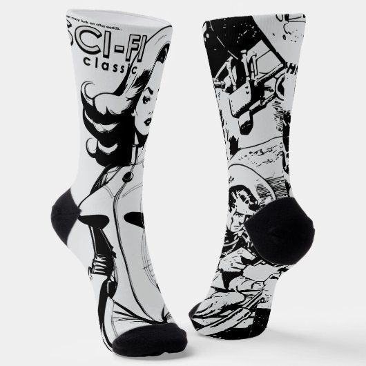 SCI-FI Classic Lite Grey Socks ソックス (傾斜あり)