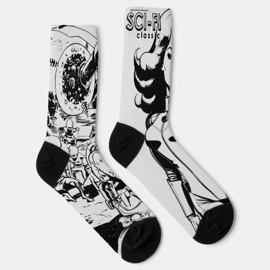 SCI-FI Classic Lite Grey Socks ソックス (右)