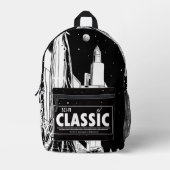 SCI-FI Classic Retro Backpack  プリントバックパック (正面)