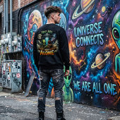 Sci-Fi Cosmic - You Are Not Alone Alien UFO スウェットシャツ