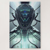 Sci-Fi Cyber Droid Fighter Pilot ジグソーパズル (縦)