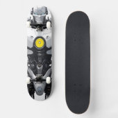 Sci-Fi Cyborg Android Mecha Comic Art スケートボード (正面)