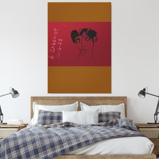 Sci-fi Demon Hunter Countess  キャンバスプリント (インサイチュ (寝室))