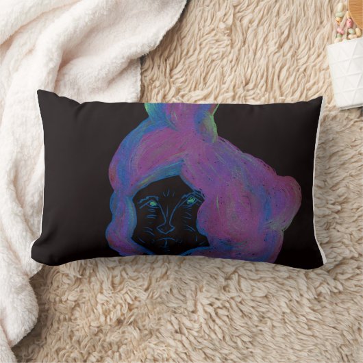 Sci-fi Fantasy Art Cotton Throw Pillow ランバークッション (ブランケット)