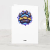 Sci-fi fantasy battle greeting card カード (裏面)