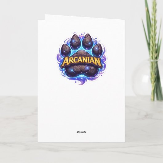 Sci-fi fantasy battle greeting card カード (裏面)