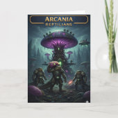 Sci-fi fantasy battle greeting card カード (正面)