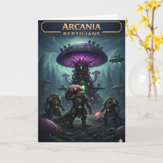 Sci-fi fantasy battle greeting card カード (黄色い花)