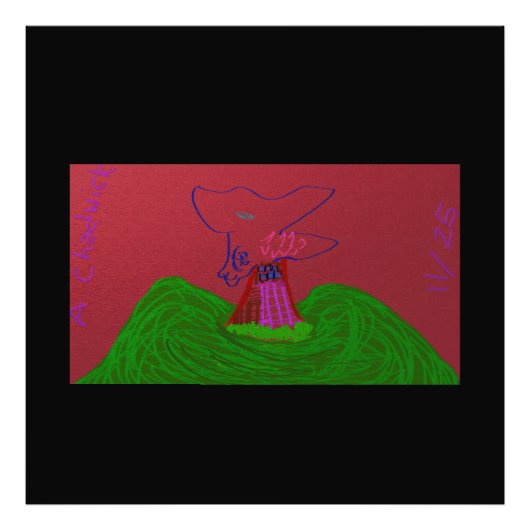 Sci-fi Fantasy Creature Landscape Photo Print フォトプリント (正面)