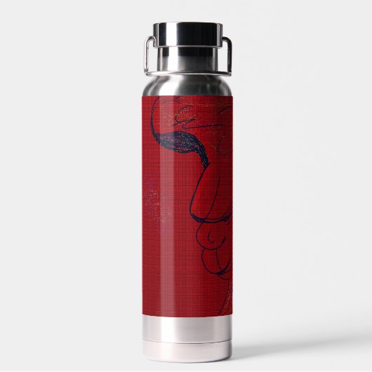 Sci-fi Fantasy Hunting Dog ウォーターボトル (背面)