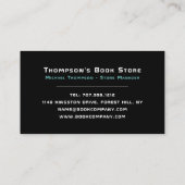 Sci-Fi Logo, Book Store 名刺 (裏面)