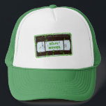 Sci-Fi-Movies Black & Green Non Black Square キャップ<br><div class="desc">Sci-Fi-Movies Black & Green - Get your Sci-Fi On! Retro movie nights!</div>