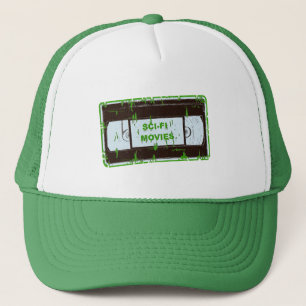 Sci-Fi-Movies Black & Green Non Black Square キャップ