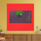 Sci-fi Seashell Creature キャンバスプリント (インサイチュ (リビング))