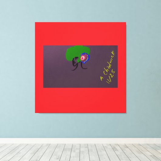 Sci-fi Seashell Creature キャンバスプリント (インサイチュ (ウッドフロア))