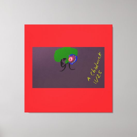 Sci-fi Seashell Creature キャンバスプリント (正面)