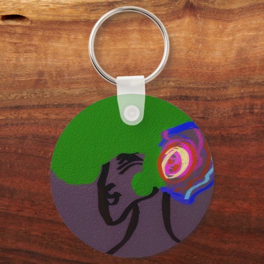 Sci-fi Seashell Creature Keychain キーホルダー (正面)