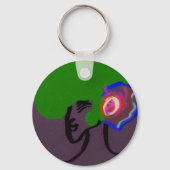 Sci-fi Seashell Creature Keychain キーホルダー (裏面)