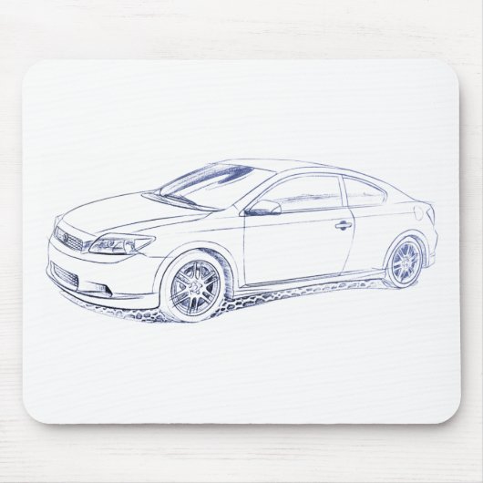 Sci tCのスケッチ第1 GEN マウスパッド (正面)