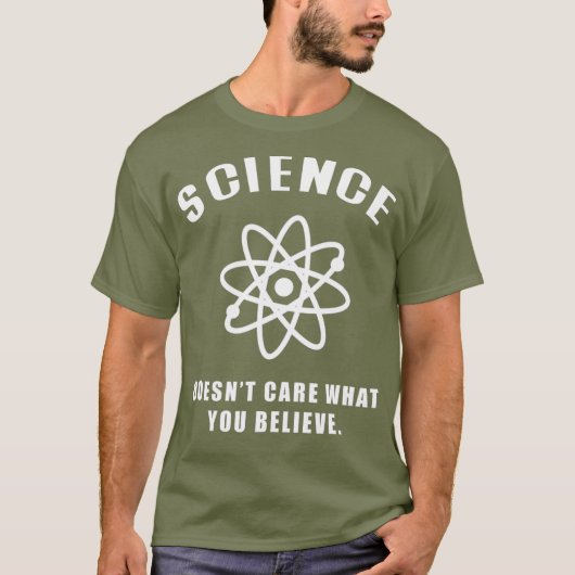 Science気には何で信じも(5) Tシャツ (正面)