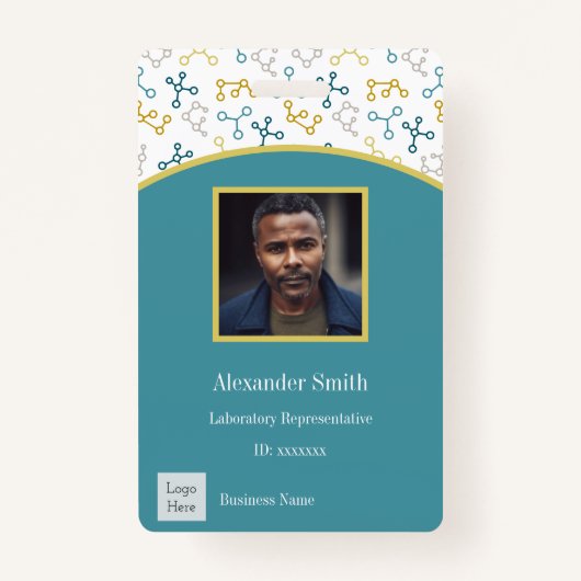 Science モダン Company従業員写真 バッジ (正面)