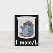 Science &amp; Technology Funny Chemistry 1 Mole L  カード (正面)