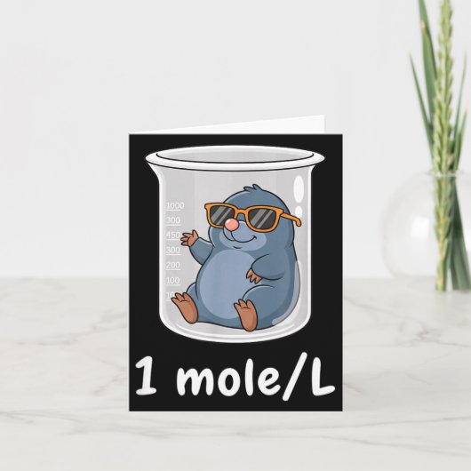 Science & Technology Funny Chemistry 1 Mole L カード (正面)