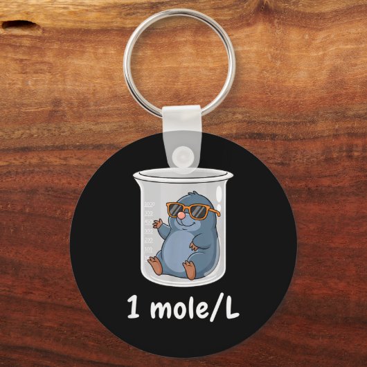 Science & Technology Funny Chemistry 1 Mole L キーホルダー (正面)