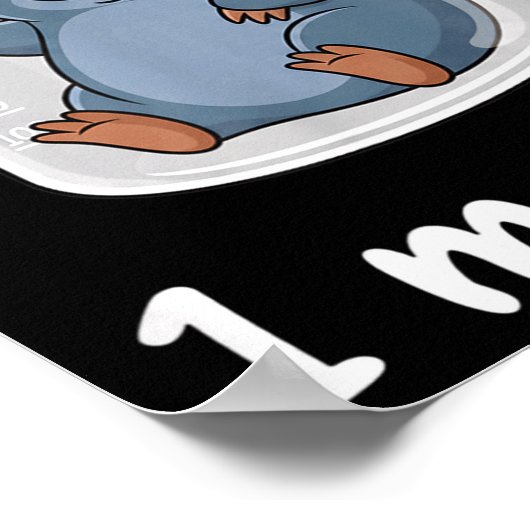 Science &amp; Technology Funny Chemistry 1 Mole L  ポスター (角)