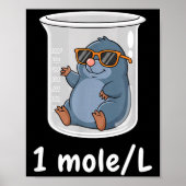 Science &amp; Technology Funny Chemistry 1 Mole L  ポスター (正面)