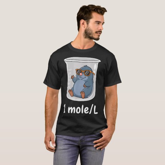 Science &amp; Technology Funny Chemistry 1 Mole L  Tシャツ (正面フル)