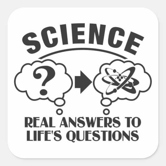 Science Answersのカスタムシール スクエアシール (正面)