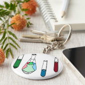 Science Beakers試験管ソリューションSTEM キーホルダー (側面)