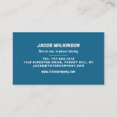 Science Beakers、Science Tutor、先生 名刺 (裏面)