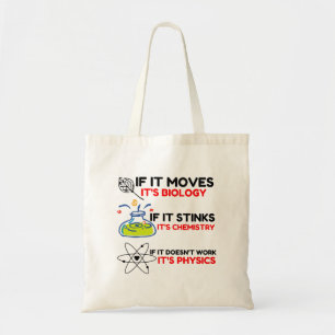 Science BIOLOGY CHEMISTRY PHYSICS トートバッグ