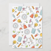 Science Birthday Partyへの招待・不機嫌・サイエンス 招待状 (裏面)