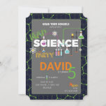 SCIENCE Birthday Party招待状 招待状<br><div class="desc">このデザインは、新しいものを試して発見することを愛するすべての男の子に出て行く。科学は多くのおもしろいだ。</div>