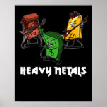 Science Chemistry Heavy Metals Nerd Geek ポスター<br><div class="desc">Science Chemistry Heavy Metals Nerd Geek design for chemistry lovers.</div>