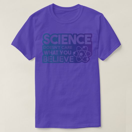 Science Doesn't Care What You Believe Premium 1882 Tシャツ (デザイン正面)