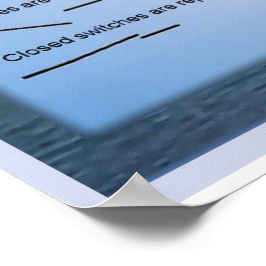 Science, Electricity, circuit diagrams ポスター (角)