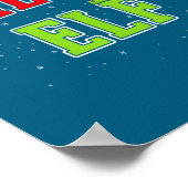 Science Elf Christmas Family Matching Group Xmas S ポスター (角)