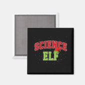 Science Elf Christmas Family Matching Group Xmas S マグネット (正面/裏面)