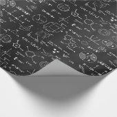 Science Formula Blackboardラッピング紙 ラッピングペーパー (角)