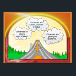 Science, Geography, Introducing volcanoes ポスター<br><div class="desc">Poster designed for schools and home learning.  A matching study card is available with generic tasks to enhance and reinforce learning. Science,  Geography,    Introducing volcanoes</div>