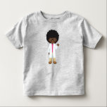 Science Girl、African American Girl、Scientist トドラーTシャツ<br><div class="desc">可愛くておもしろい、そしてアフリカ系アメリカ人の女の子がラボコートとメガネを着て可愛らしいデザイン。トレンディーモダンギフト、あなたの人生の科学の恋人に最適。</div>